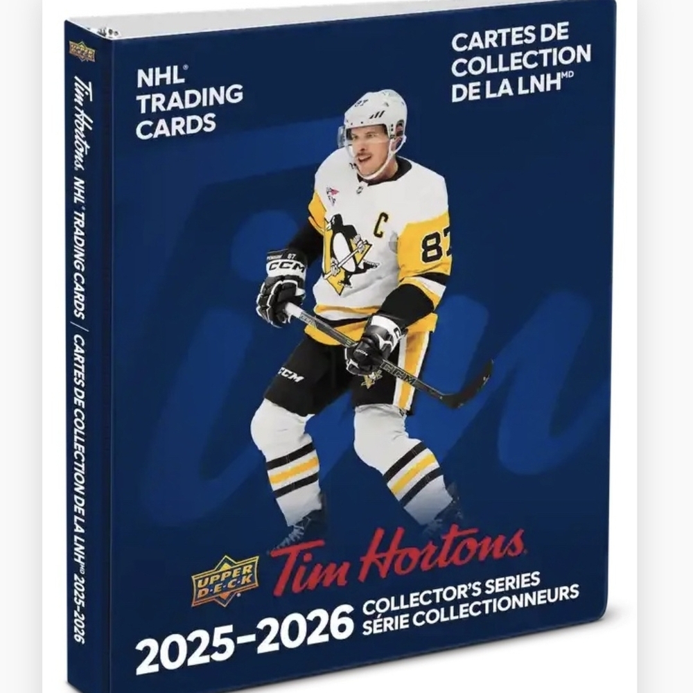 Brand New 2025-26 Tim Hortons HOCKEY SET Cards Binder! No CARDS Limited Edition